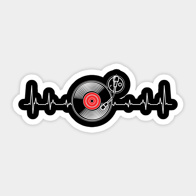 Dj Techno Music Design, Dj Sticker by hibahouari1@outlook.com